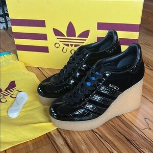 Gucci x Adidas Gazelle Wedge Sneakers